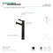 Kingston Brass NS8410DKL Single-Handle Vessel Sink Faucet, Black Stainless Steel NS8410DKL - alternate 3